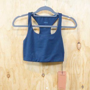 NWT girlfriend collective navy blue sports bra